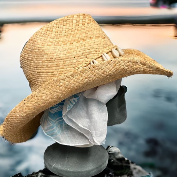 triangle headwear Accessories Triangle Headwear Western Boho Straw